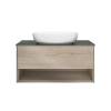 Тумба под раковину Kerama Marazzi Plaza Modern PLB.M.100.1\OAK.O подвесная 100 дуб орегон 1 ящик + полка
