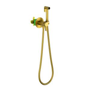Гигиенический душ Timo Caisa 9038/20SM со смесителем, золото шлифованное