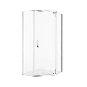 Душевой уголок Royal Bath TR RB9080TR-T-CH профиль хром, стекло прозрачное, 80x90x200