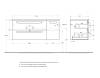 Тумба под раковину Cezares ECO-CER-N-1200-2C-1A-SO-BL-L Bianco Lucido, 120x45.7x50 фото 2