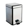 Мусорное ведро Colombo Black&White B9210.CR с крышкой и педалью, 3л, хром
