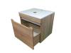 Тумба с раковиной Sintesi STL.W7015_00004151974 подвесная, белый, светло-коричневый фото 8