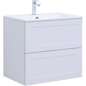 Тумба с раковиной Aquanet Терра 00313233 70 белый матовый