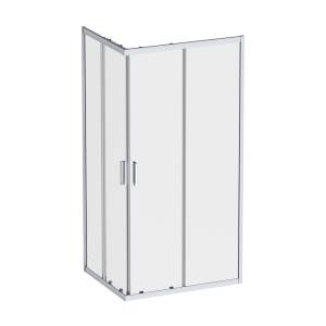 Душевой уголок Am.Pm Gem W90G-403-100280-MT профиль хром, стекло прозрачное, 100x80