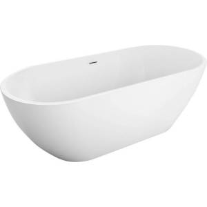 Акриловая ванна BelBagno Uno BB701-1500-730-K 150x70 с ножками, со сливом-переливом, с донным клапаном