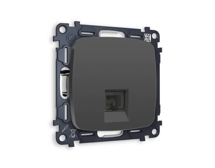 Комплект механизма компьютерной розетки Ambrella Volt Omega MO912010
