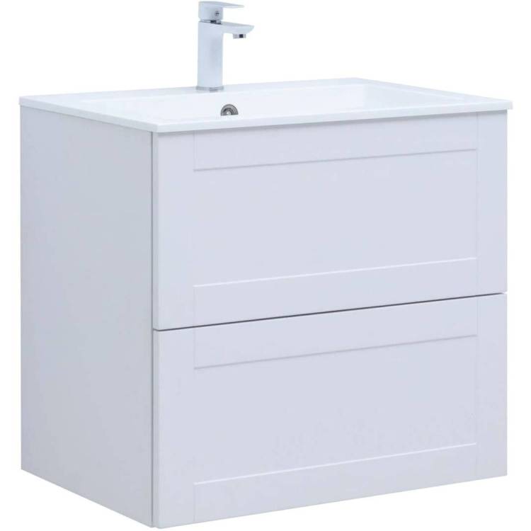 Тумба с раковиной Aquanet Терра 00313233 70 белый матовый