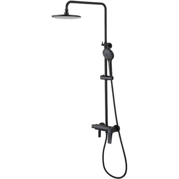 Душевая стойка Lemark Bronx LM3762BL черная