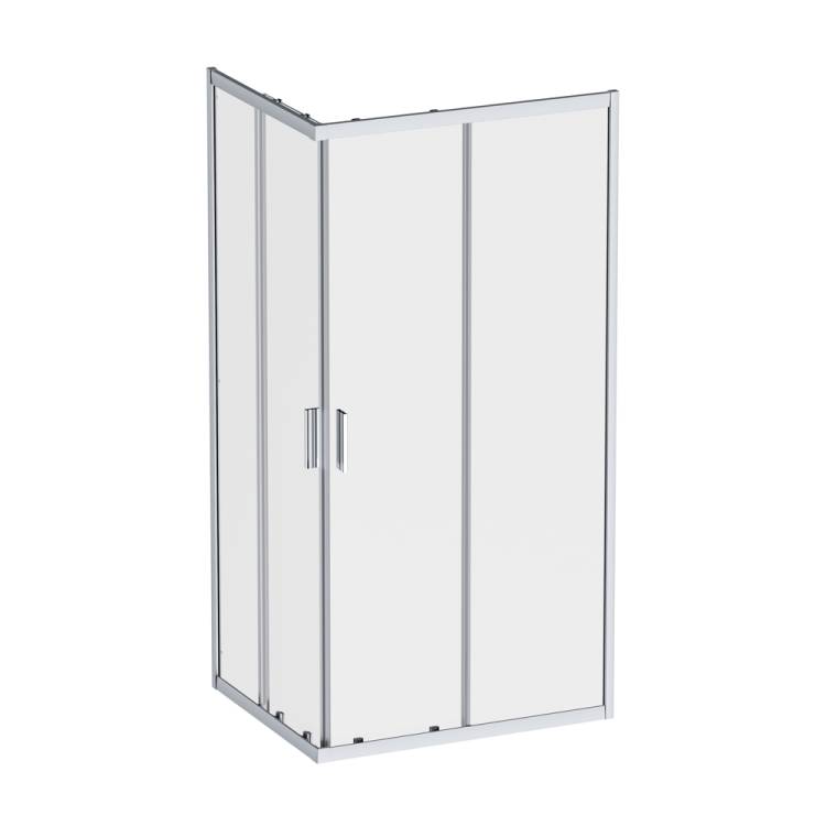 Душевой уголок Am.Pm Gem W90G-403-100280-MT профиль хром, стекло прозрачное, 100x80