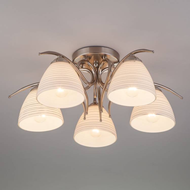 Потолочный светильник Eurosvet Megan 30121/5 сатин-никель