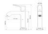 Смеситель для раковины Wonzon & Woghand Flex WW-88018072-BN брашированный никель фото 3