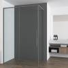 Душевой уголок Vincea Ultima VSR-7UL1010CLGM профиль вороненая сталь, стекло прозрачное, 100x100x200