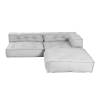 Модуль мягкий Tetchair Miracle 25338 VT shape silver велюр, букле, прямой фото 14