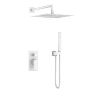 Душевой комплект Boheme Qubic 474-3-MW белый матовый