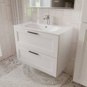 Тумба с раковиной Terminus Classik CLA10802900301O белый, 80x62