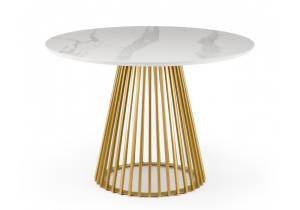 Кухонный стол Notta Нэнси 110 patagonoa bianco repose / золото