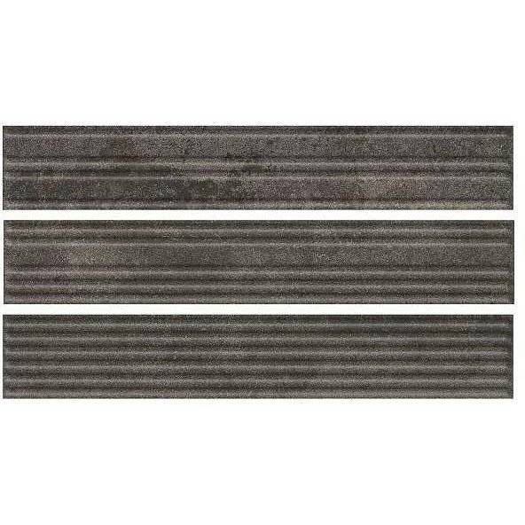 Клинкерная плитка Paradyz Carrizo Basalt Elewacja Struktura Stripes Mix Mat 6.6x40