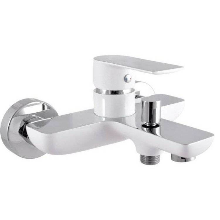 Смеситель для ванны Rav Slezak Vltava VT454.5CB хром, белый