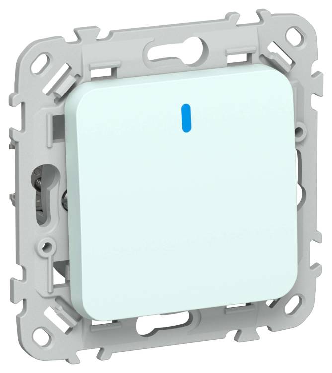 Выключатель 1-клавишный IEK Flite FI-V14-1-10-1-K94 холодный лед