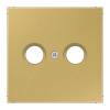Накладка TV-FM розетки Jung LS 990 латунь classic ME2990TVC