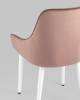 Стул Stool Group Диана MC101-2 KD HLR-44 пыльно-розовый ножки белые, велюр фото 7