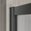 Душевой уголок Belbagno LUCE-A-2-90-C-NERO профиль черный, стекло прозрачное, 90x90x195 фото 5