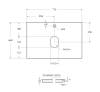 Столешница BelBagno KEP-70-CEM Cemento, 71.6x46.8 фото 2