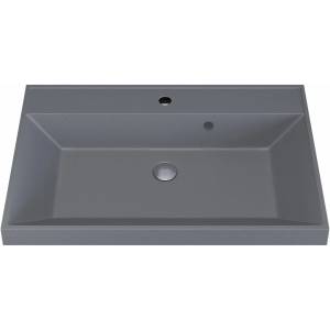 Раковина Uperwood Classic Quartz 291030004 серая матовая, бетон, 70x45 Раковина Uperwood Classic Quartz 291030004 серая матовая, бетон, 70x45