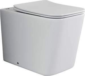 Унитаз приставной Ceramica Nova Cubic Rimless CN1809 с микролифтом, безободковый