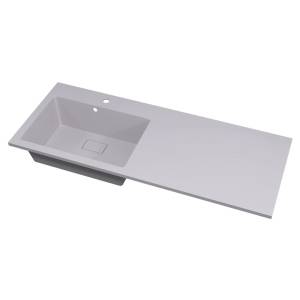 Раковина Uperwood Cosmos Quartz RCosmos Quartz120LJ над стиральной машиной, левая, жасмин, 120x48