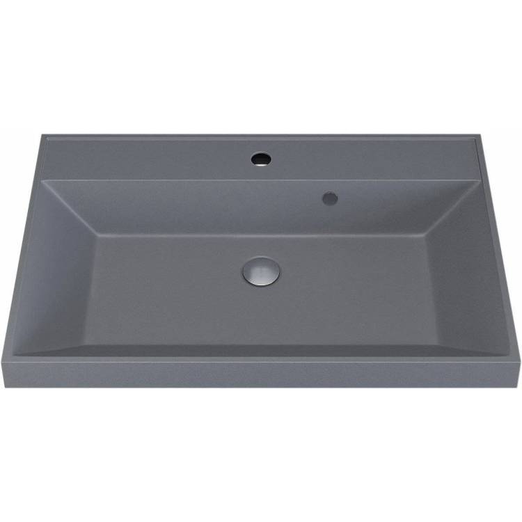 Раковина Uperwood Classic Quartz 291030004 серая матовая, бетон, 70x45