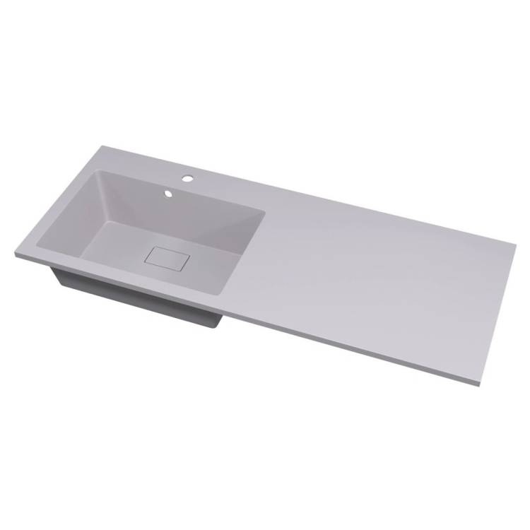Раковина Uperwood Cosmos Quartz RCosmos Quartz120LJ над стиральной машиной, левая, жасмин, 120x48