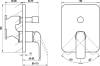 Смеситель для ванны Ravak Flat X070179 черный матовый фото 4