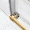 Душевая дверь в нишу Vincea Slim Soft VDS-1SS150CLG профиль брашированное золото, стекло прозрачное, 1500 фото 3