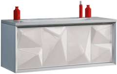 Тумба для комплекта Marka One Romb 90П white