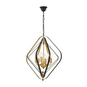 Подвесная люстра Lumina Deco Crulia Ldp 8005-6 Bk+Md