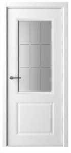 Межкомнатная дверь Albero Стиль-1 полотно Белое, стекло "Топаз" 800x2000