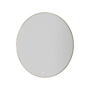 Зеркало Armadi Art 545-100-G с подсветкой, антизапотевание, Gold, 100 см