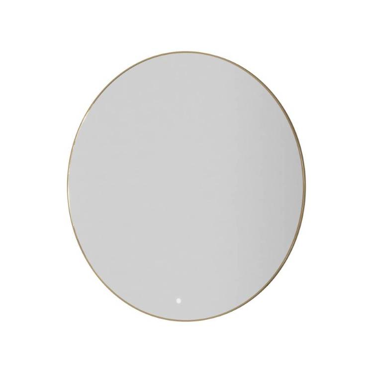 Зеркало Armadi Art 545-100-G с подсветкой, антизапотевание, Gold, 100 см