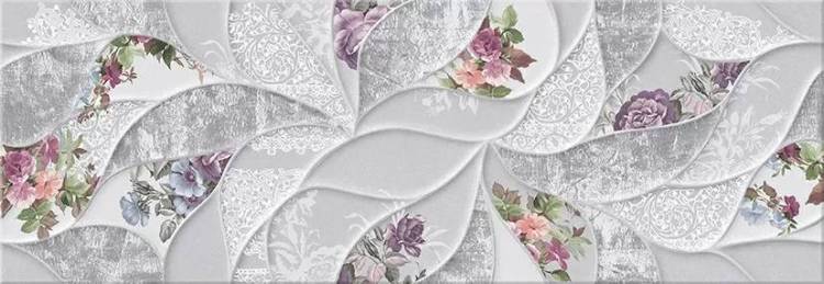 Керамическая плитка Eletto Ceramica Malwiya 506961101 Grey Floris 24.2x70
