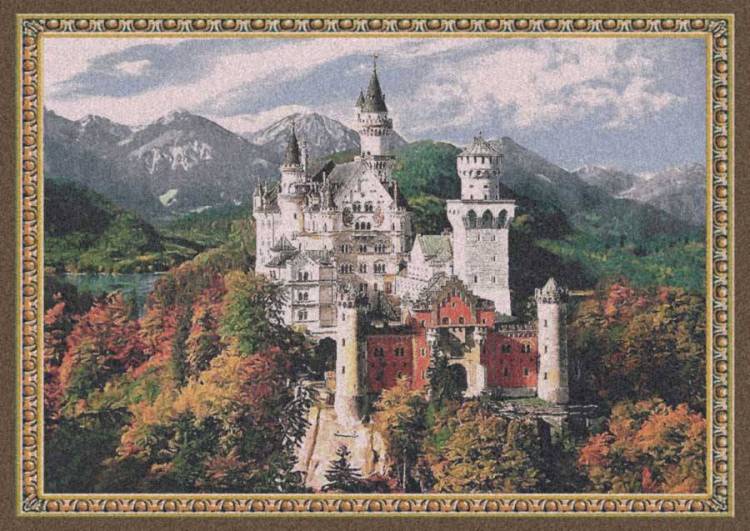 Гобелен Flanders Tapestries The Neuschwanstein Castle/Замок Нойшванштайн 92x77, Бельгия