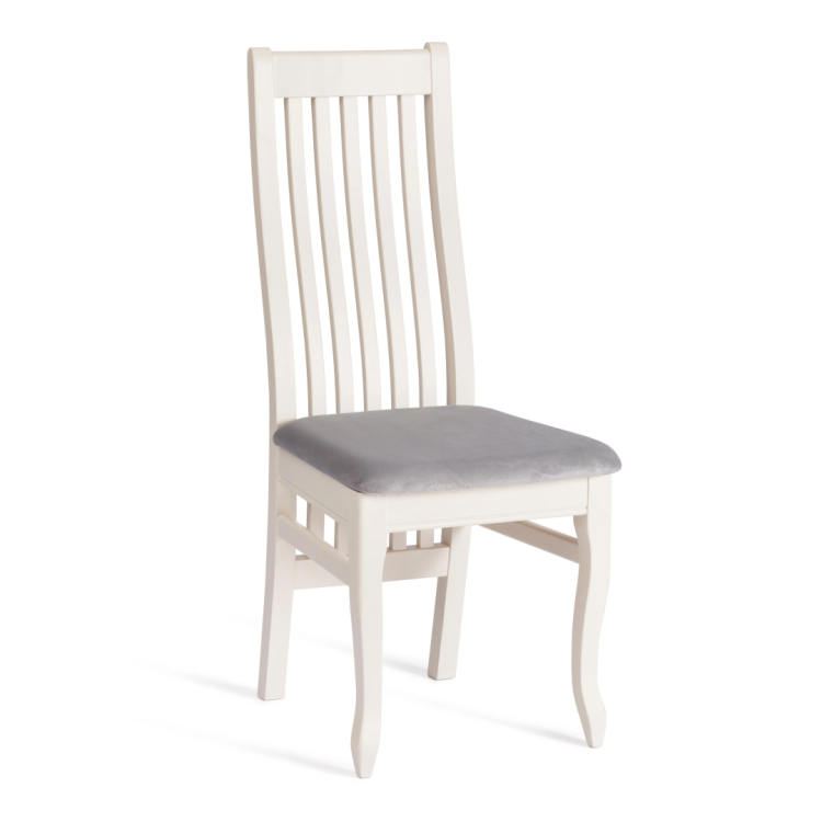 Стул Tetchair Dolce 20673 ivory white, велюр tenerife ultimate grey