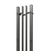Полотенцесушитель электрический Point Фрея PN20728GB П2 140x800 диммер слева, графит блеск фото 4