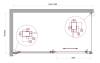 Душевой уголок Belbagno LUCE-AH-1-150/80-C-Cr профиль хром, стекло прозрачное, 150x80x195 фото 6