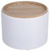 Пуф-сундук Stool Group Хюгге 19B260LLP YX1828-1 L рогожка белая с ящиком фото 2