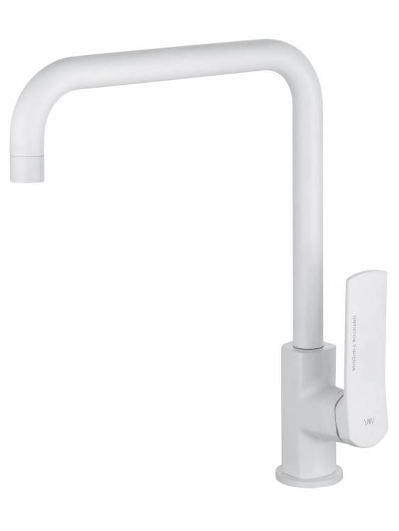 Смеситель для кухни Wonzon & Woghand WW-L1006-MW белый матовый