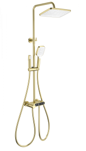 Душевая стойка Wonzon & Woghand WW-B3112-BG с термостатом, золото