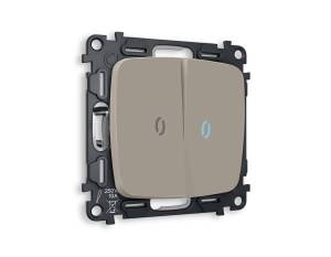 Комплект механизма 2-клавишного выключателя Ambrella Volt Omega MO364020