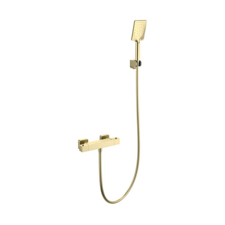 Смеситель для душа Wonzon & Woghand WW-B2026-A-BG термостатический, брашированное золото