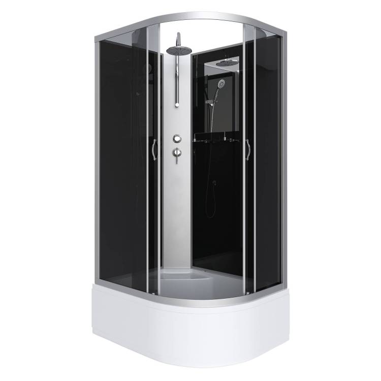 Душевая кабина Niagara Classic NG-2510-14LBKT (1200x800x2100-2400) с высоким поддоном (40см)